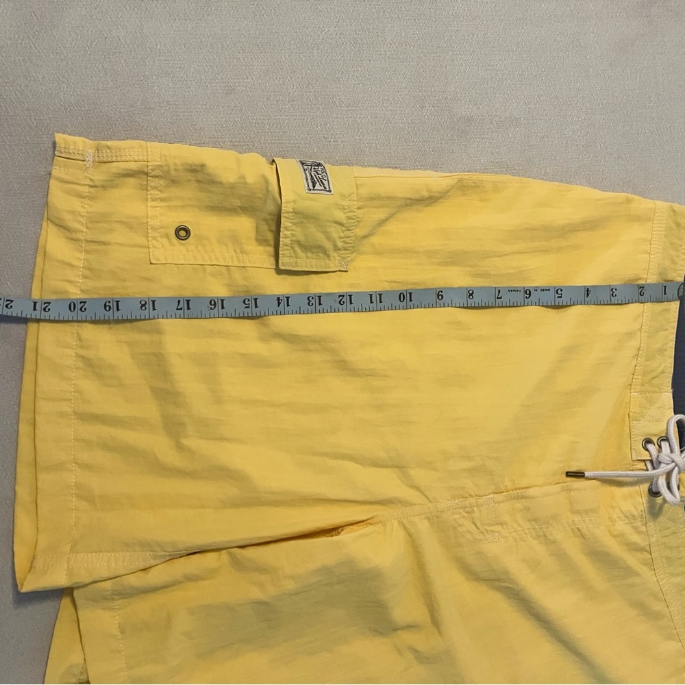 Polo Ralph Lauren swim trunks men sz Large yellow vacation beach cruise resort - Picture 4 of 9